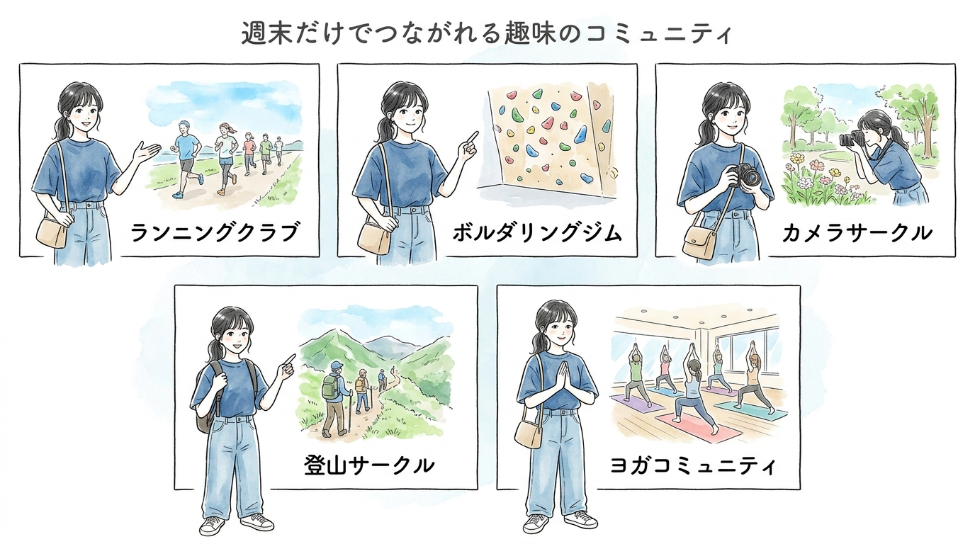 週末だけでつながれる趣味のコミュニティ