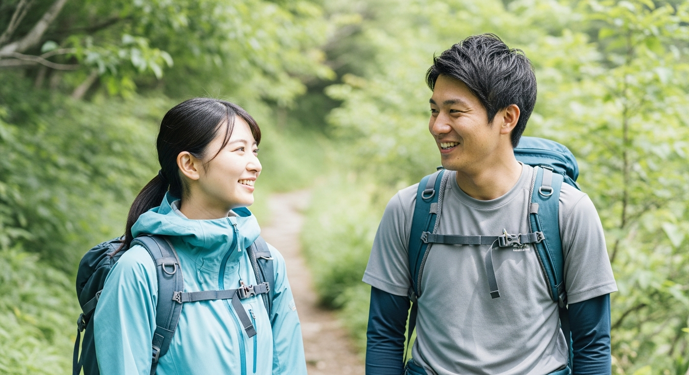 登山中に自然な会話を続けて連絡先交換まで進める話し方