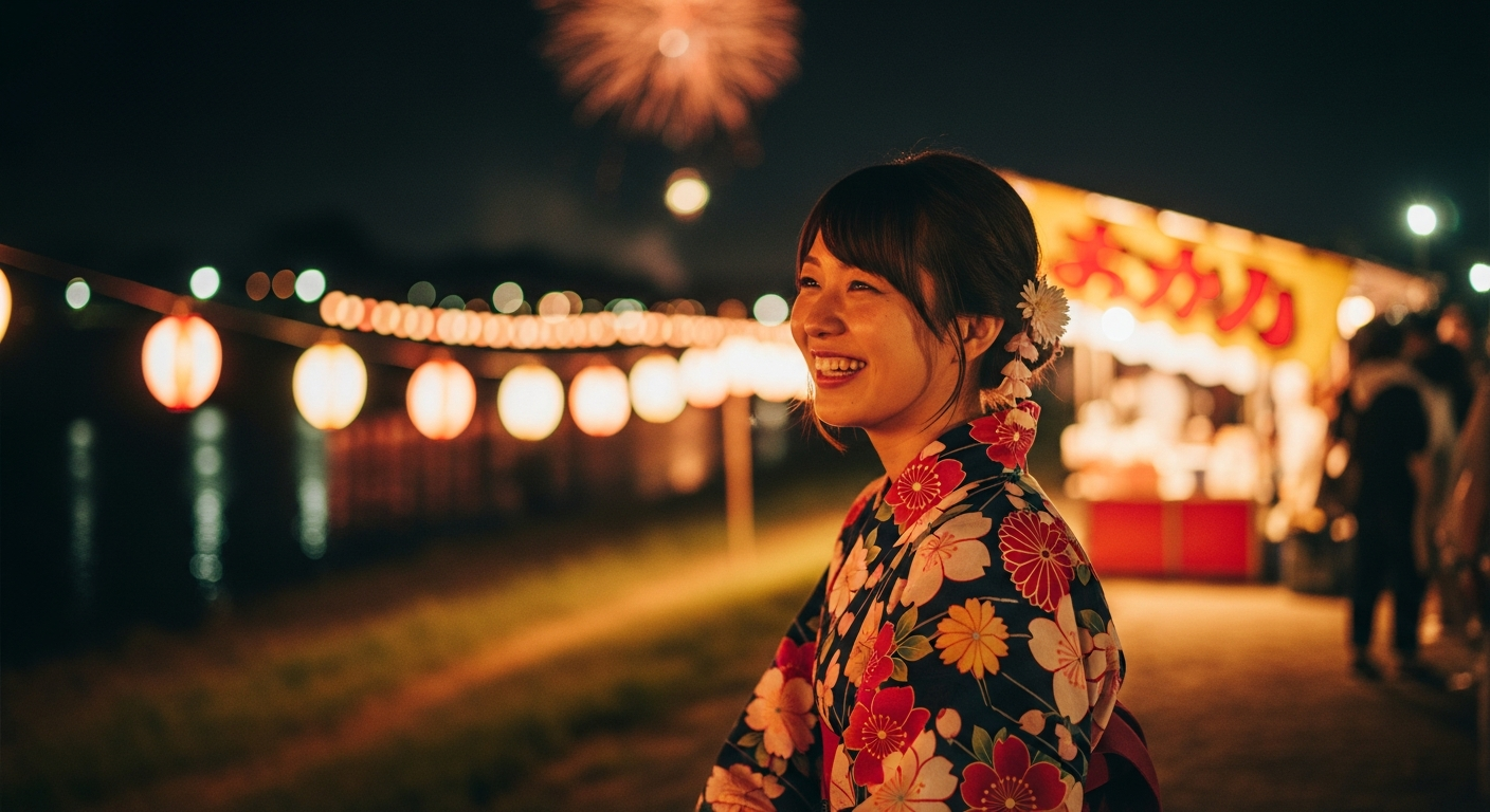 花火大会で出会える場所は大きく3つに分かれている