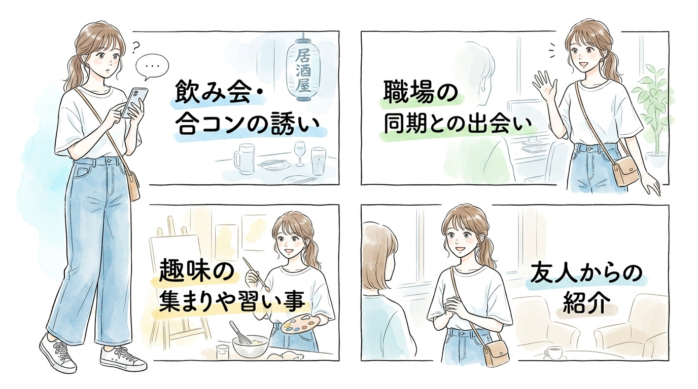 20代と同じ方法を続けても出会えなくなっている