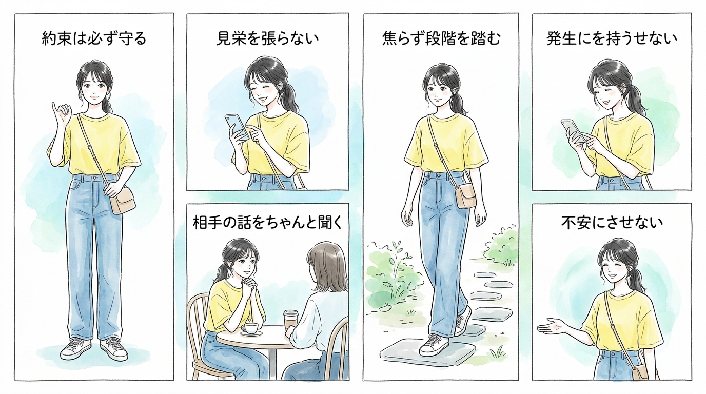30代女性が求める安心感と誠実さの見せ方