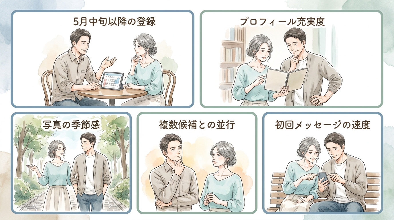 GW明けから6月は新規登録者が増えて選択肢が広がる時期だ