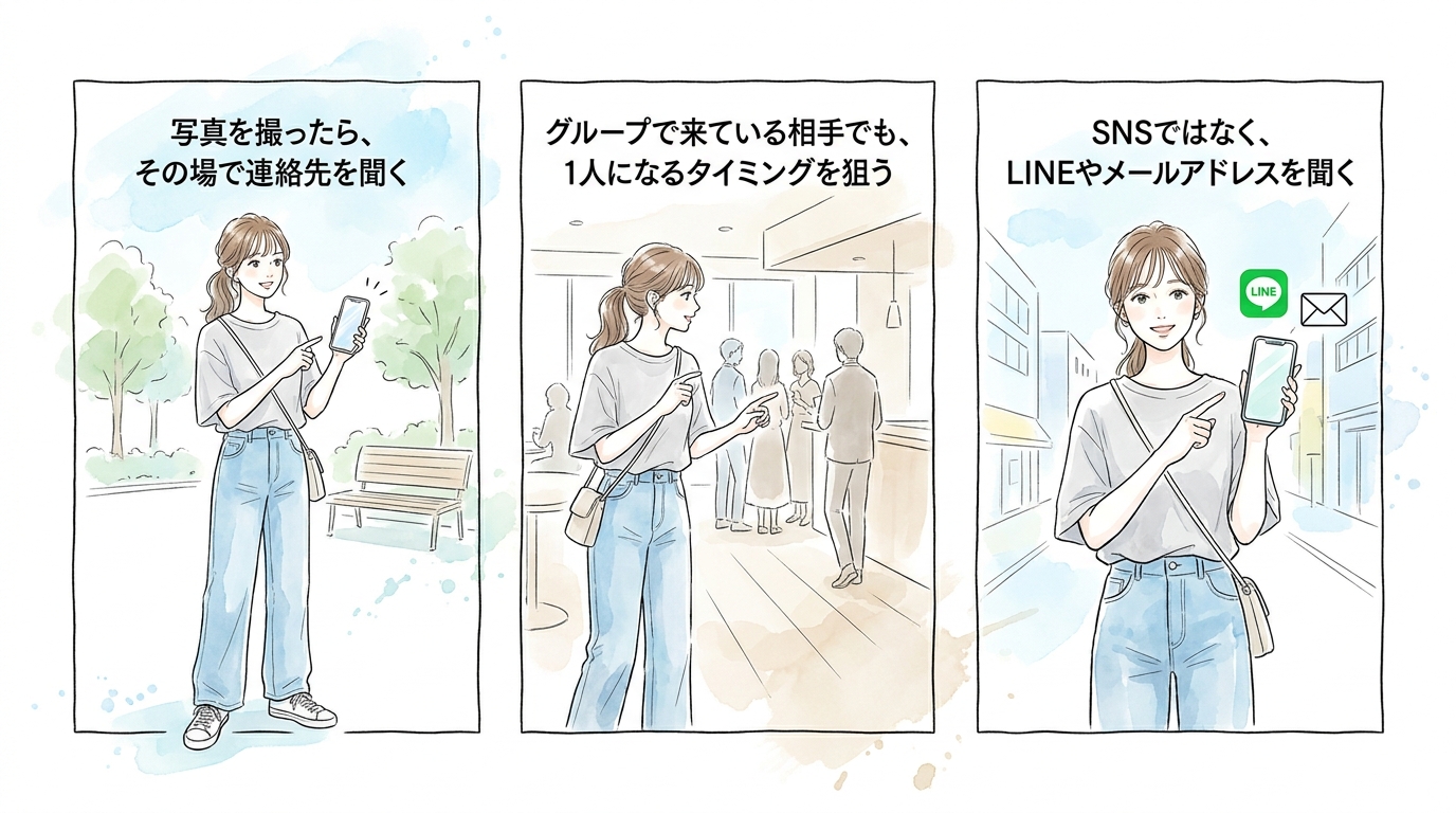 「SNSでいいですか」と聞いて、結局フォローされずに終わる