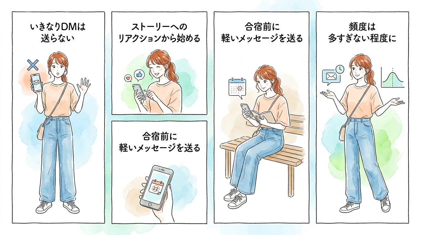 SNSで事前にゆるくつながっておく