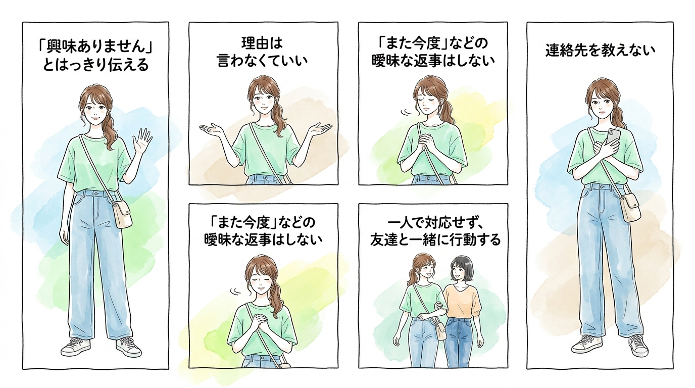 きっぱりと断る具体的な言い方を知っておくだけで対処できる