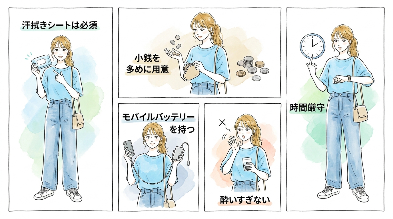 イベント参加前に確認しておくべき持ち物とマナー