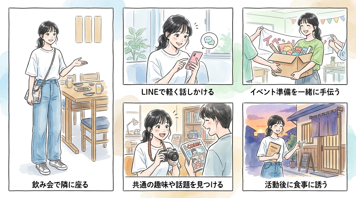 サークルで彼女ができる人に共通している動き方