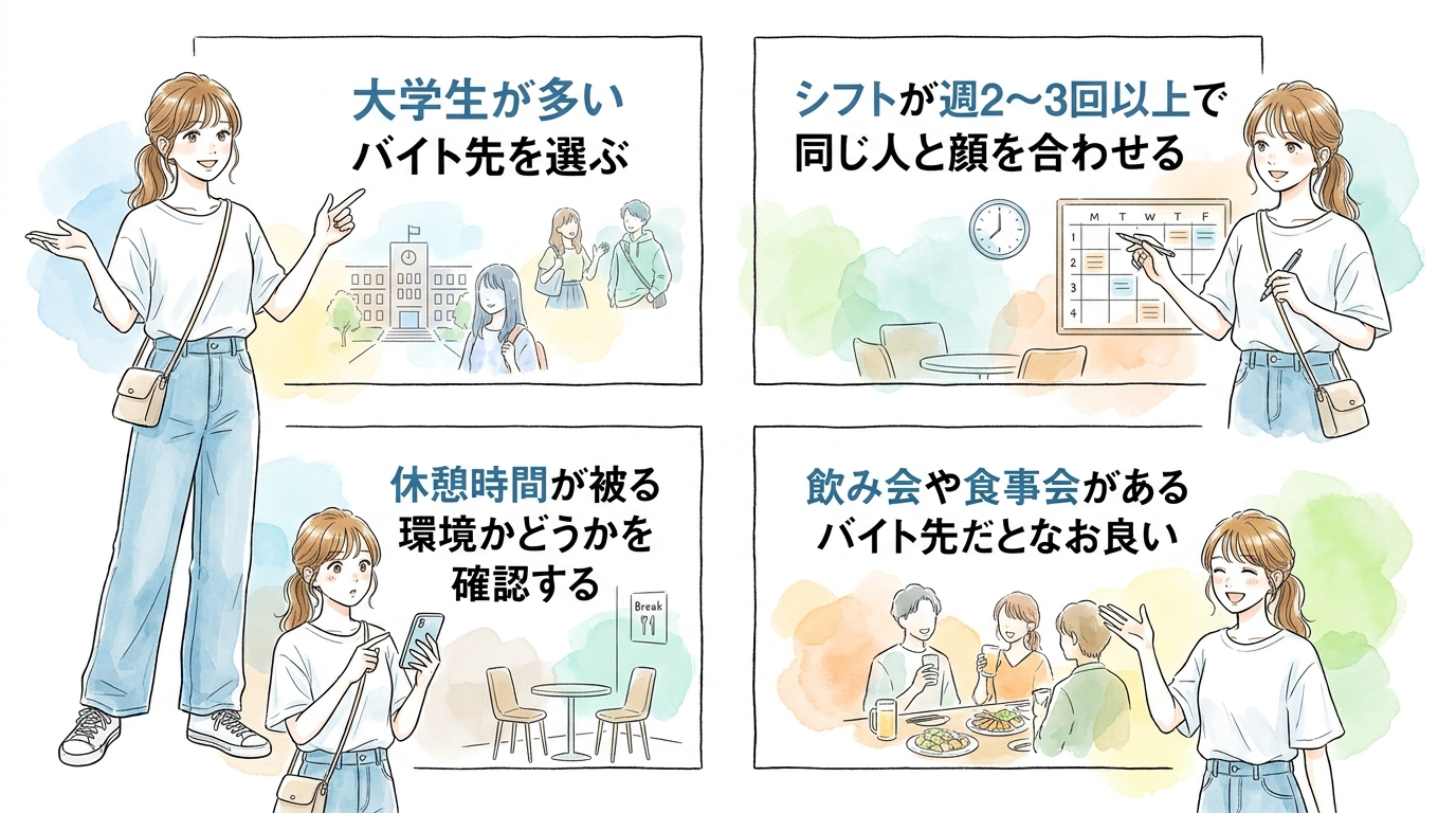 バイト先を出会いが生まれやすい環境に変えてみる