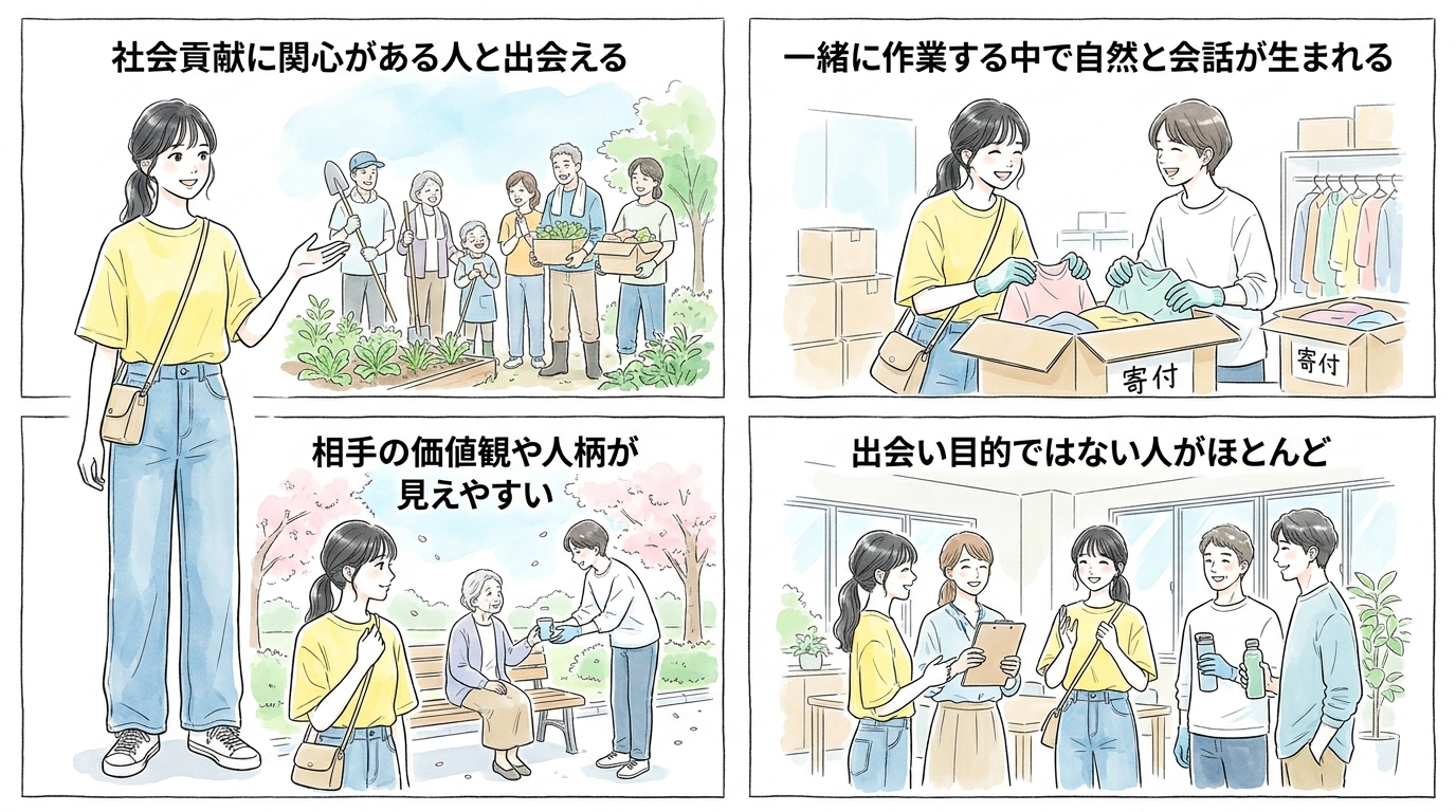 ボランティアや地域活動で価値観が見える