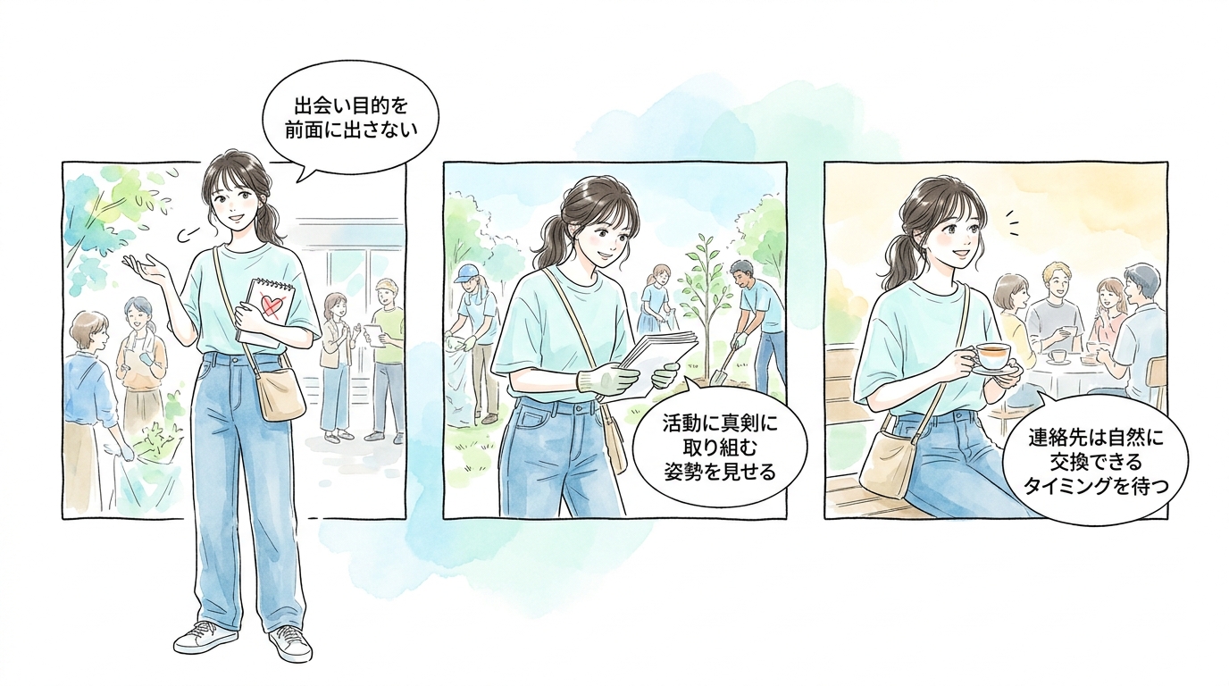 ボランティア活動は価値観が近い人と出会える