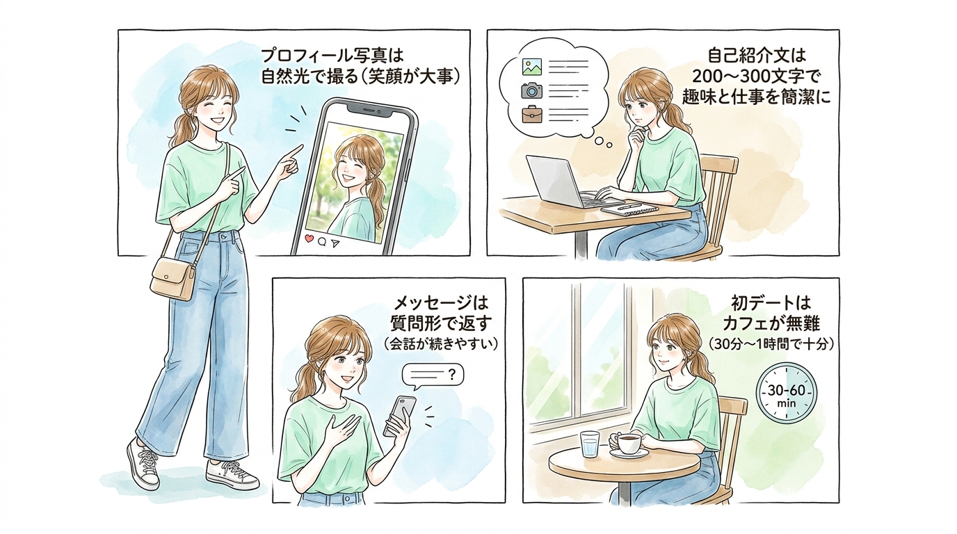 マッチングアプリで会える女性の特徴と始め方の手順