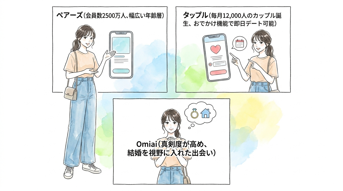 マッチングアプリ：週末だけでも彼女候補と確実に会える