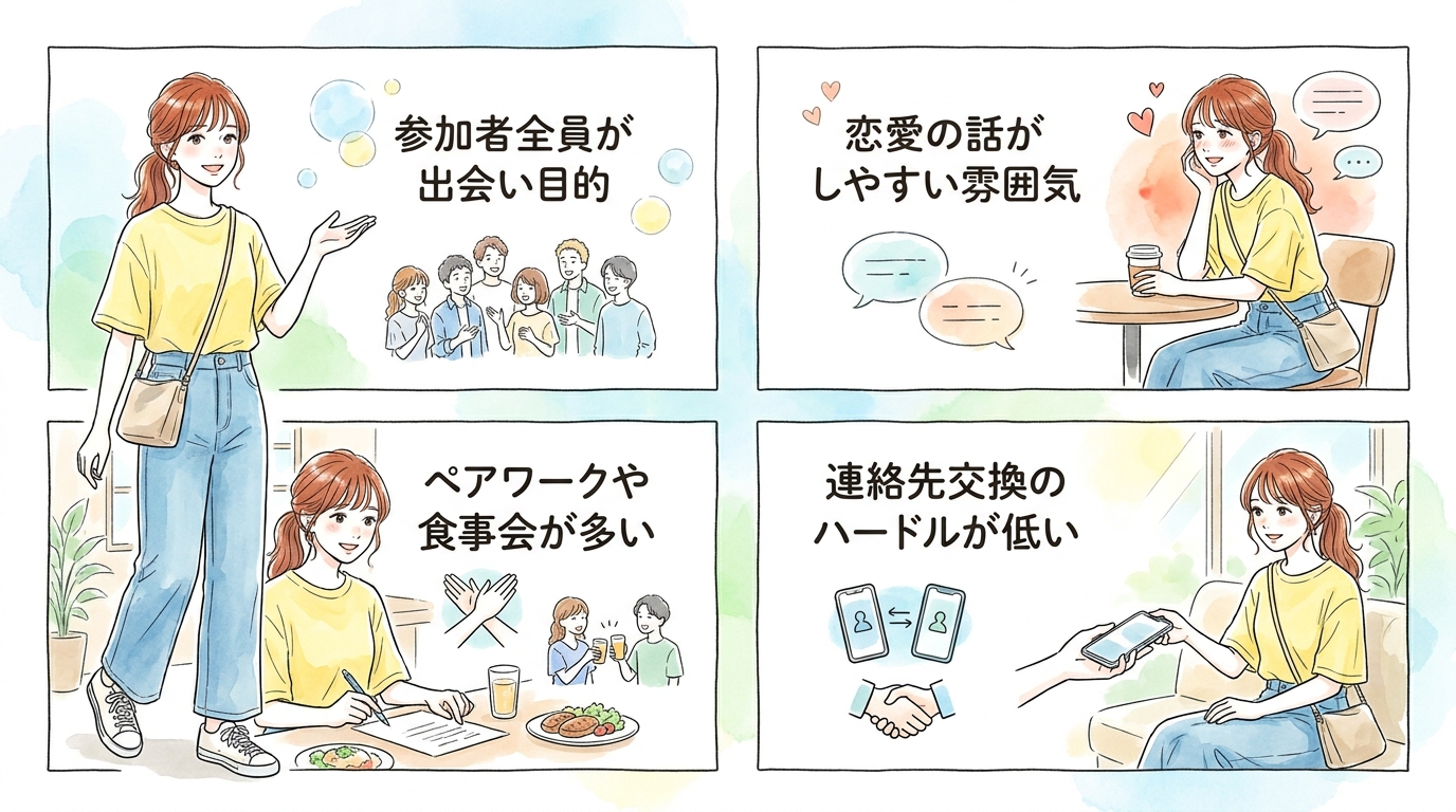出会い特化型サークルは初対面でも恋愛の話ができる