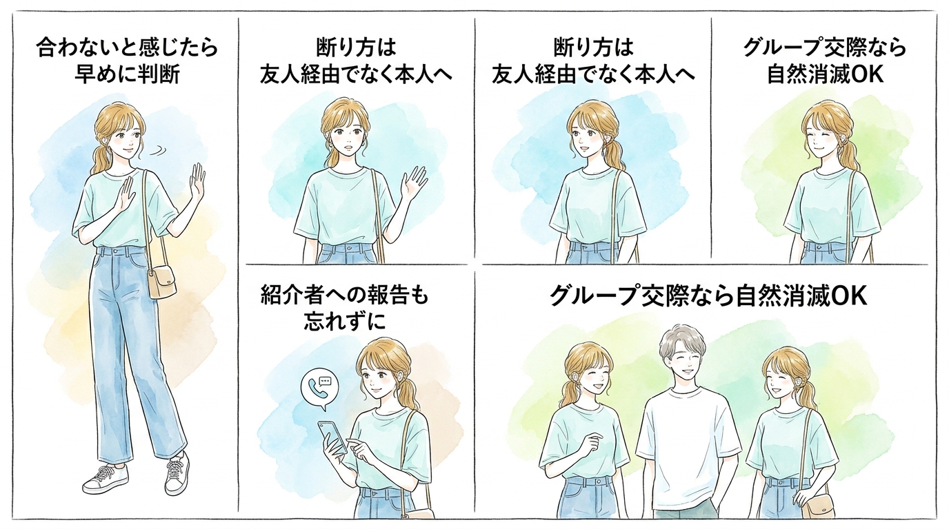 友人・知人の紹介：身元が明確で安心感がある