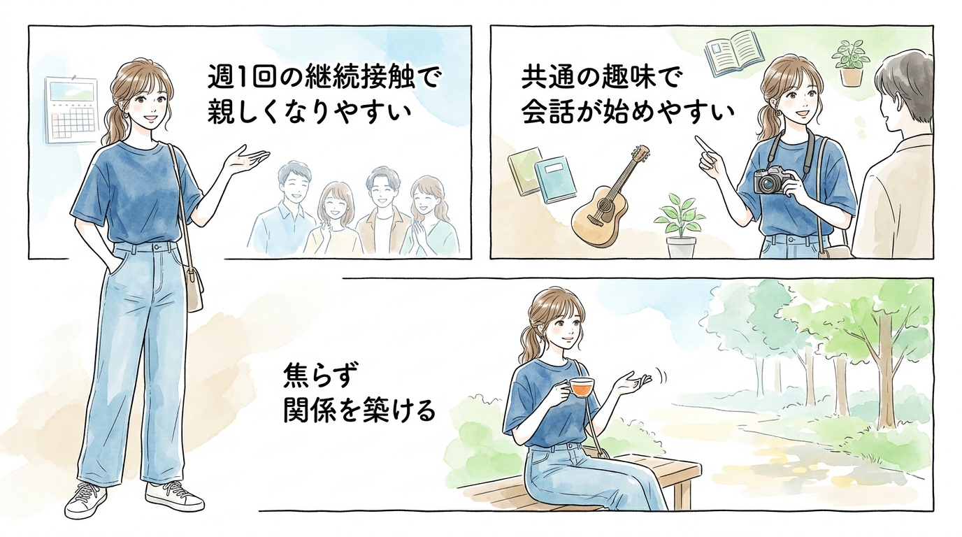 同年代が自然に集まる趣味・学びのコミュニティ
