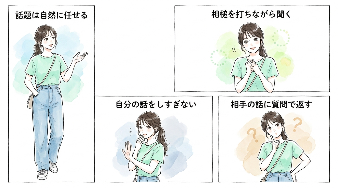 夜の自由時間に生まれる「普段とは違う空気感」