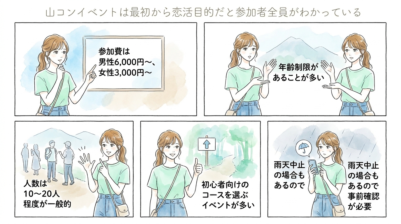 山コンイベントは最初から恋活目的だと参加者全員がわかっている