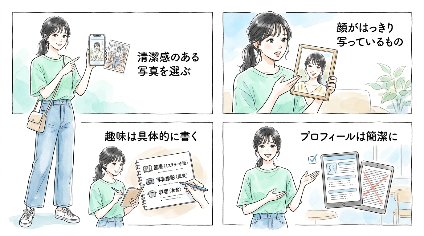 応募時のプロフィール・写真で印象は大きく変わっている