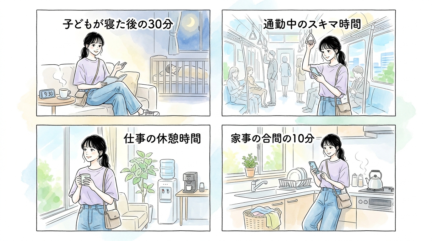 恋愛は「まとまった時間」がなくても始められる