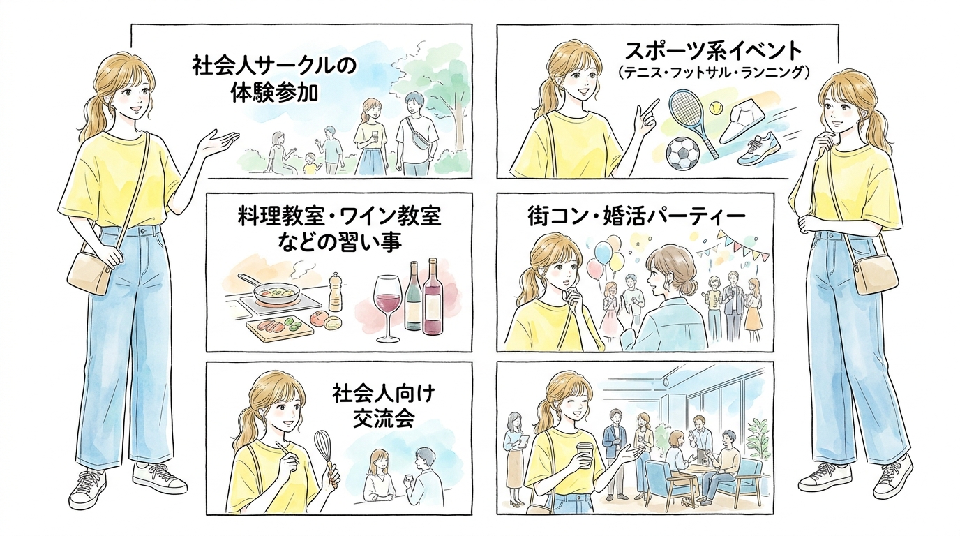 日常圏を広げて出会うイベント・コミュニティ型