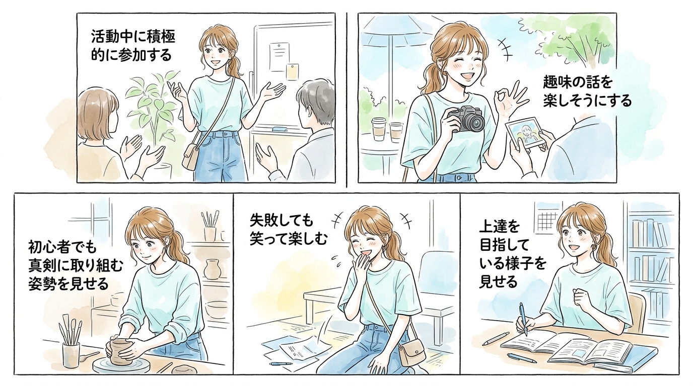 活動を楽しみながら自然に会話に入ってくる