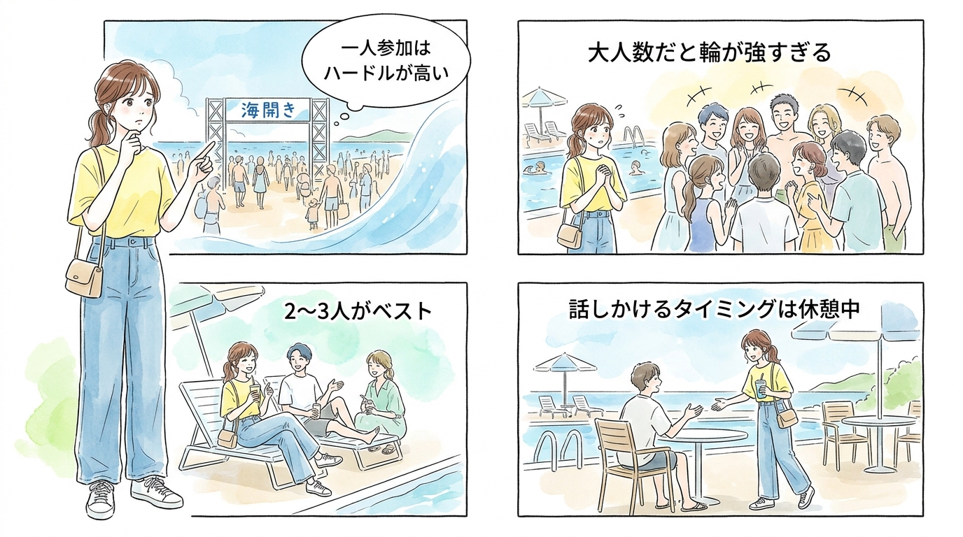海開き・プール施設が持つ出会いの可能性
