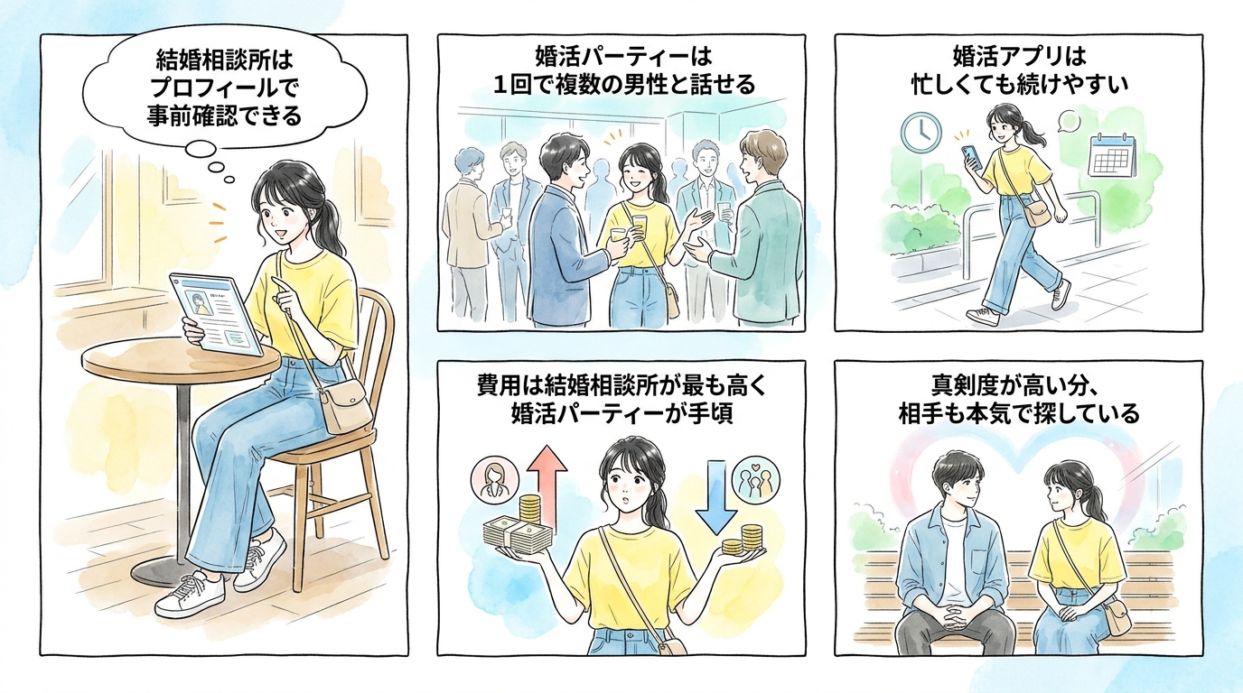 真剣度高め：結婚も視野に入れた出会いができる場