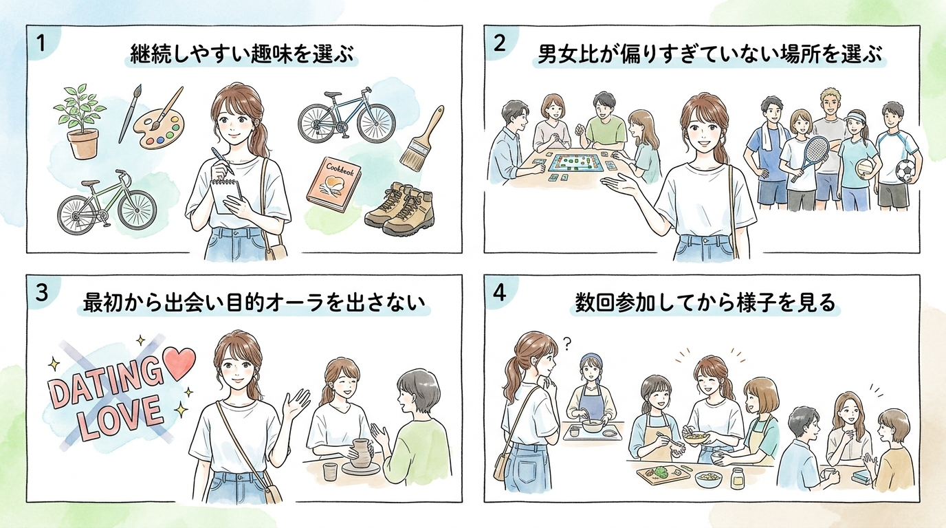 社会人サークルや習い事で共通点のある人と会える
