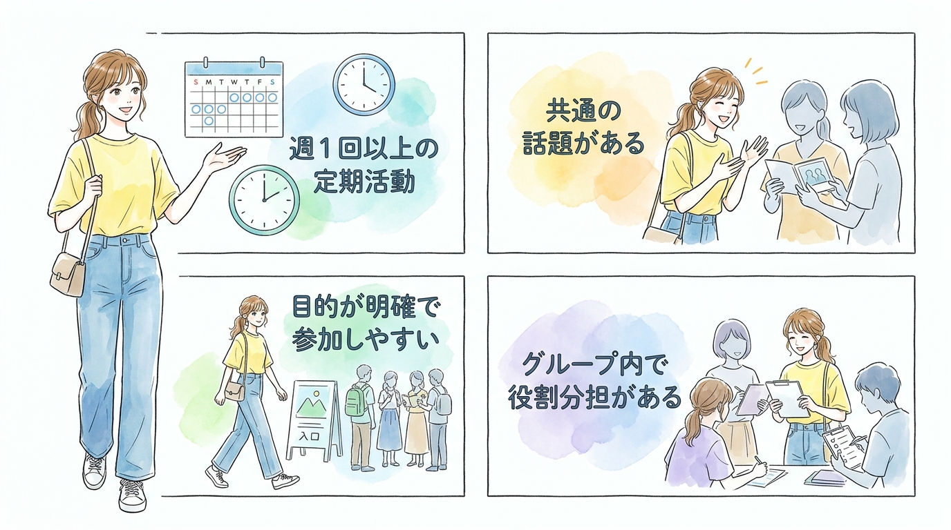 社会人サークル・習いごとが自然な出会いに強い理由