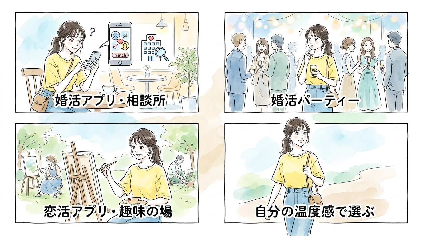 結婚観が明示されている出会いの場ほど話が早く進んでいく