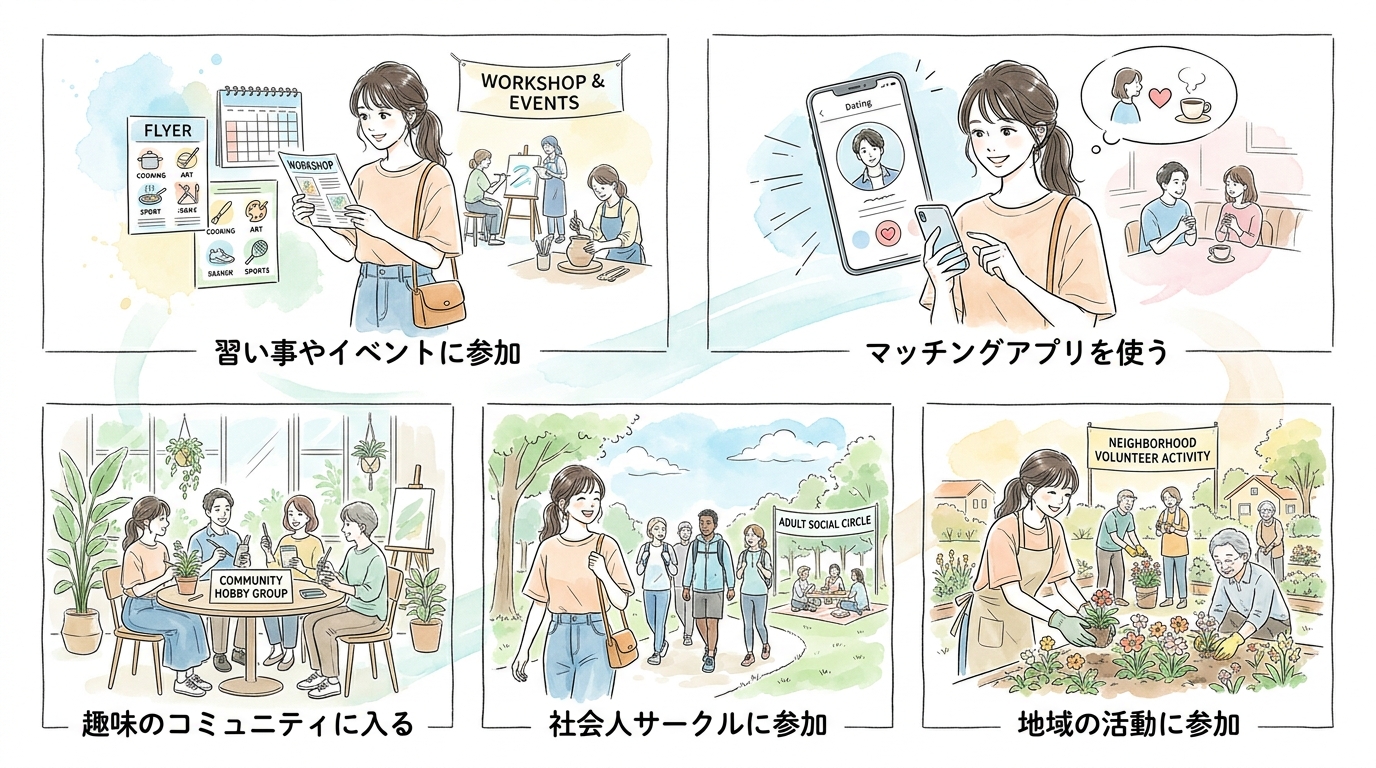 職場と友人紹介だけでは出会いの母数が足りなくなる