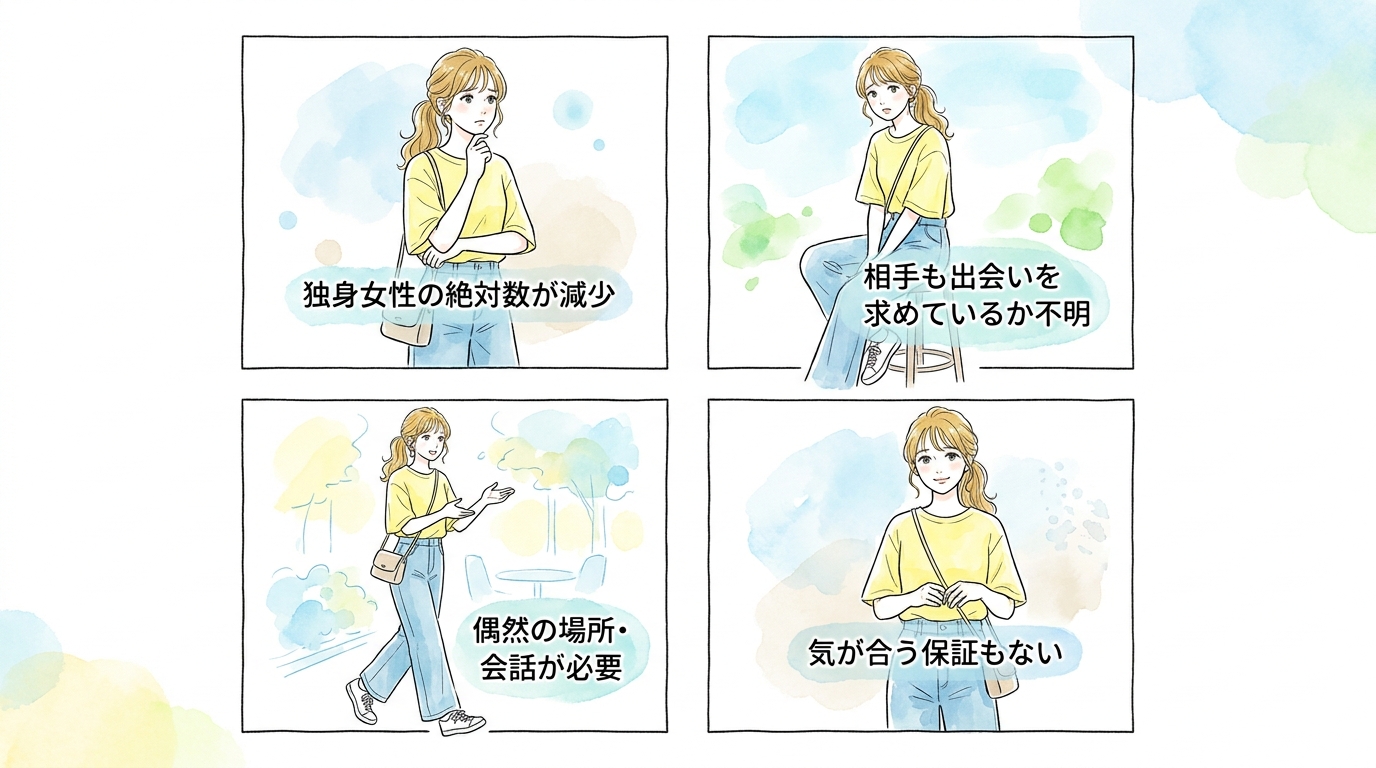 「自然な出会い」を待つほど選択肢が狭まっていく