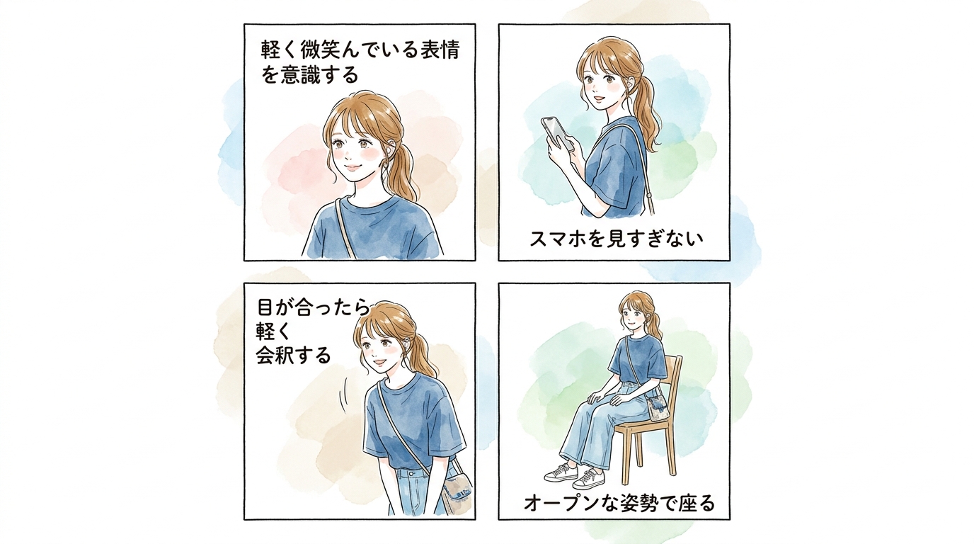 見た目より話しかけやすい雰囲気を心がけている