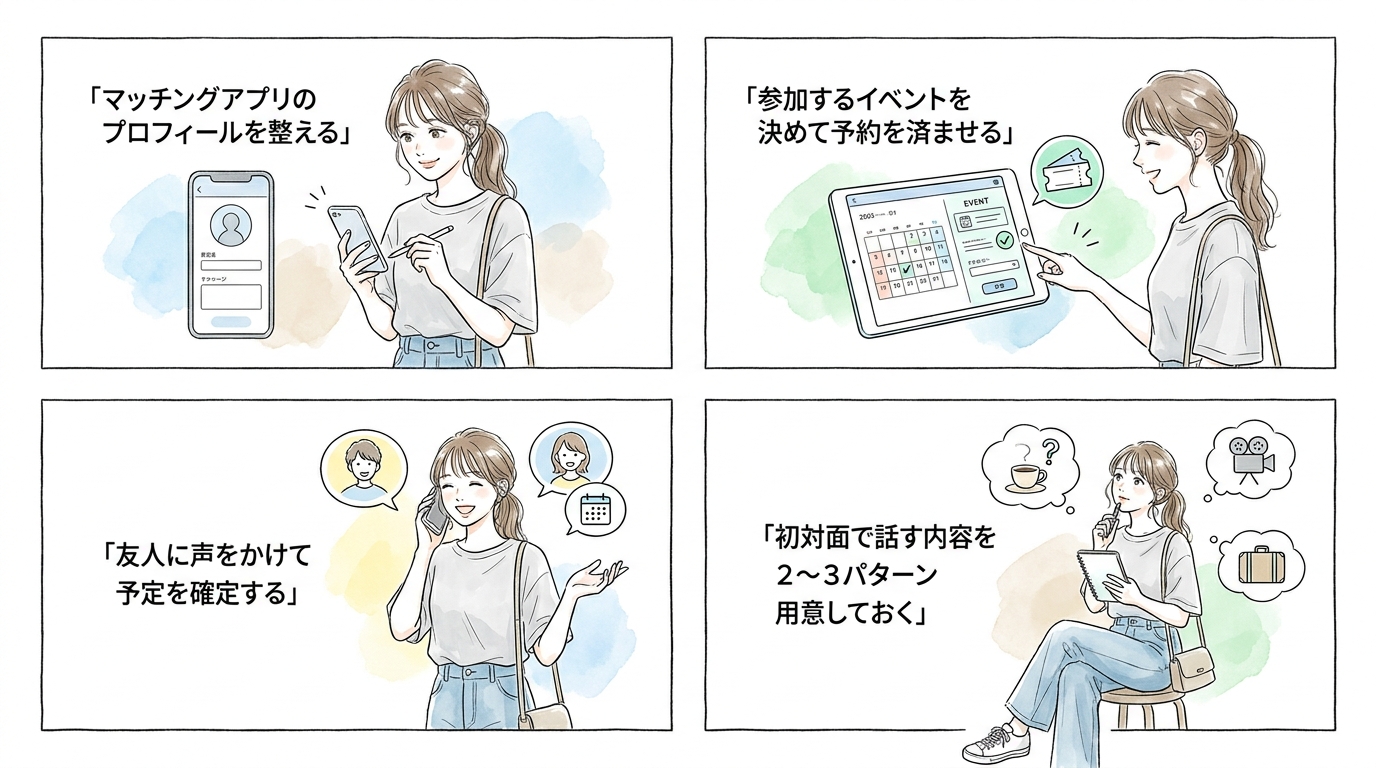 連休初日から動けるように事前の準備・予約を済ませておく