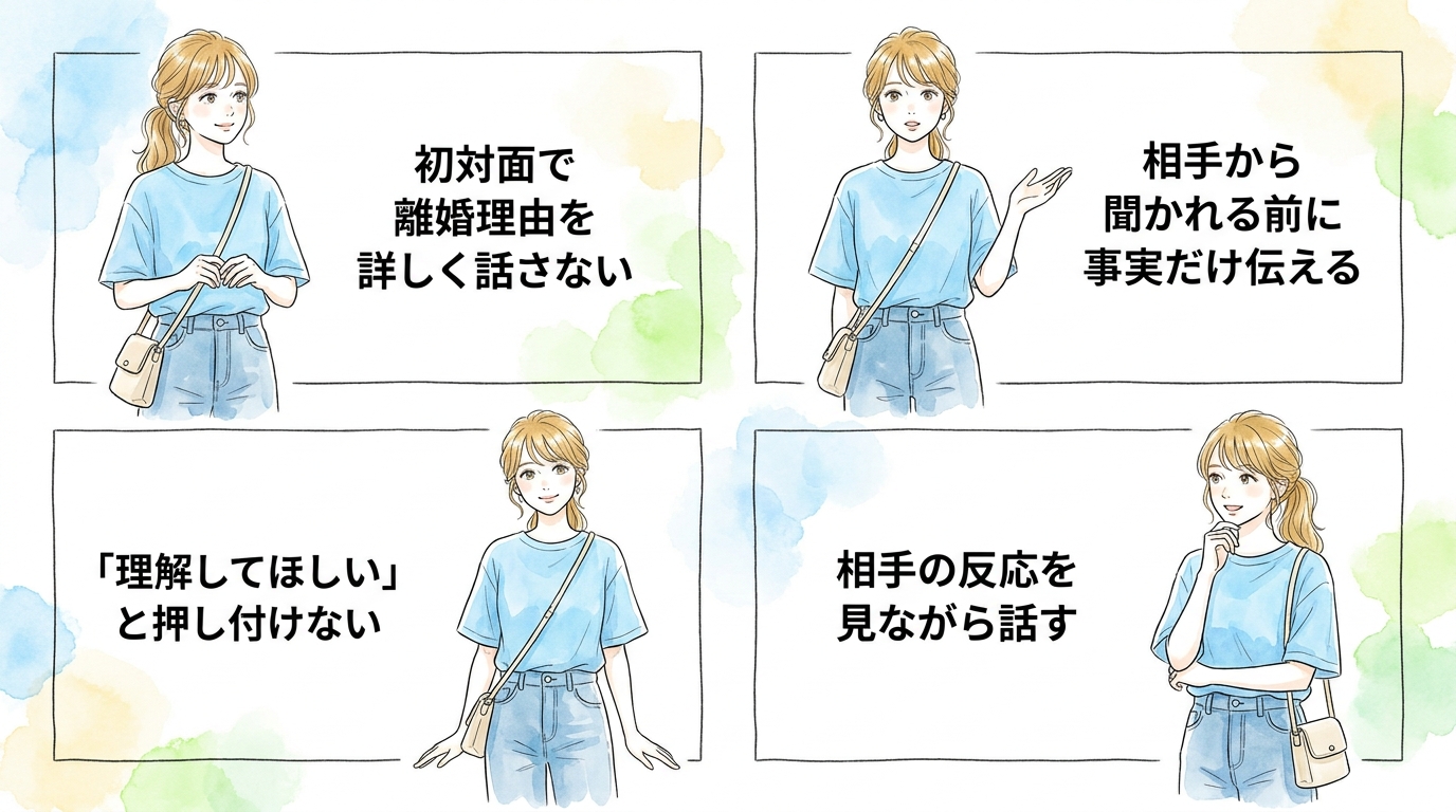 離婚した事実を隠さずに伝えるタイミングで信頼が決まる