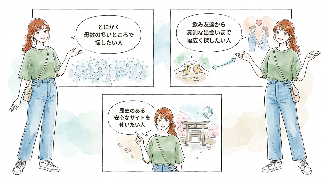 pcmaxはこんな人におすすめ