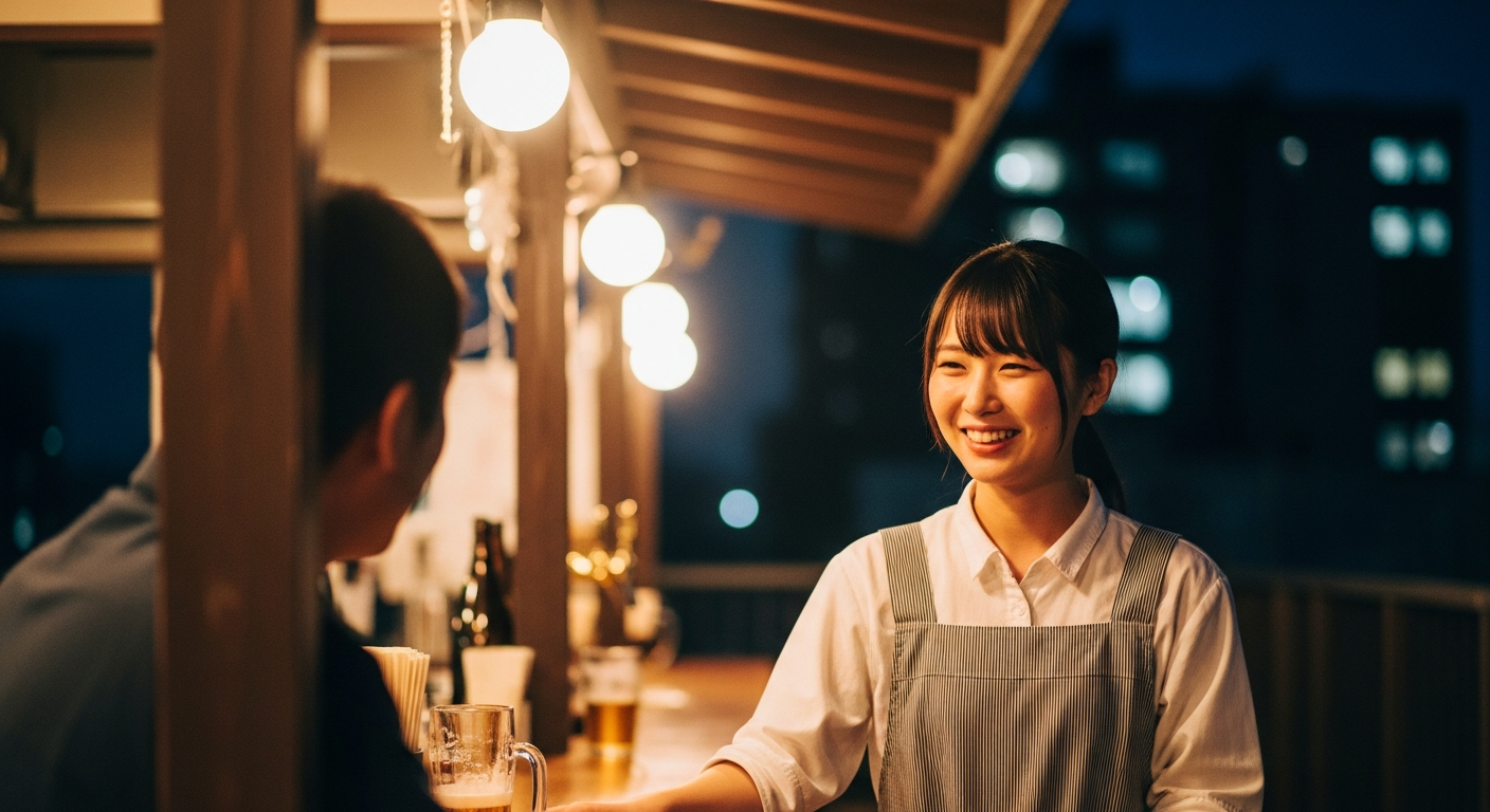 ビアガーデンバイトで出会いが生まれる場面は、大きく3つに分かれる