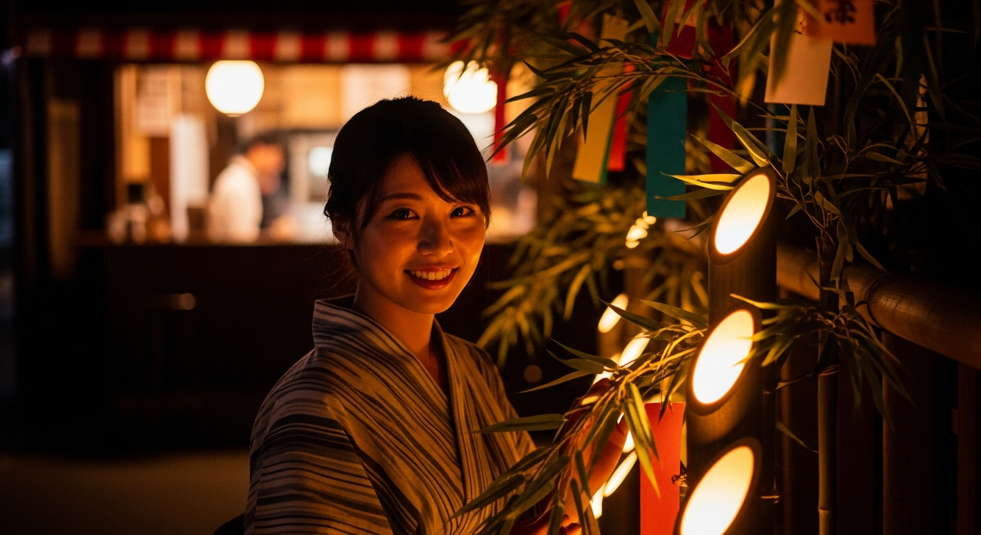 七夕祭りで自然に出会える場所と時間帯を押さえておく