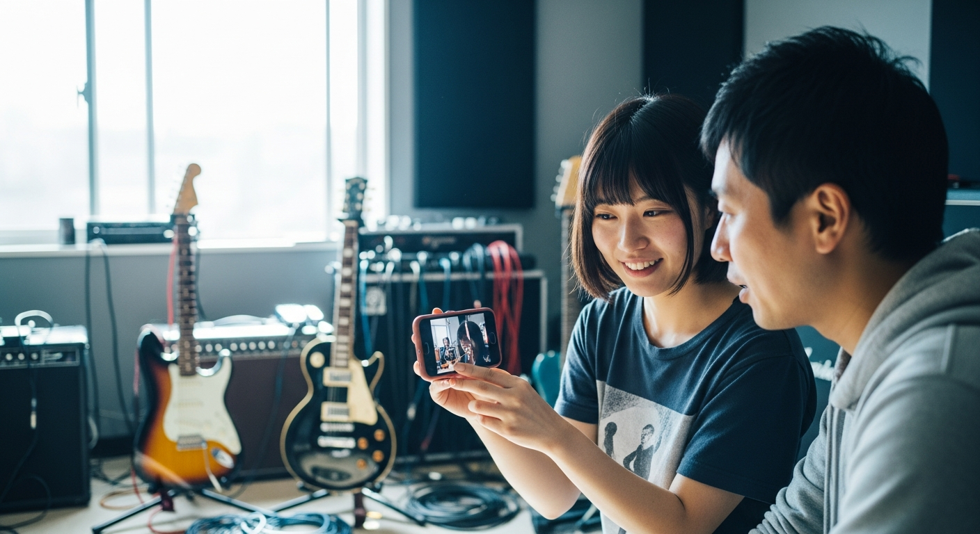 初対面で「この人と組みたい」と思われるには、音源か演奏動画を用意しておく