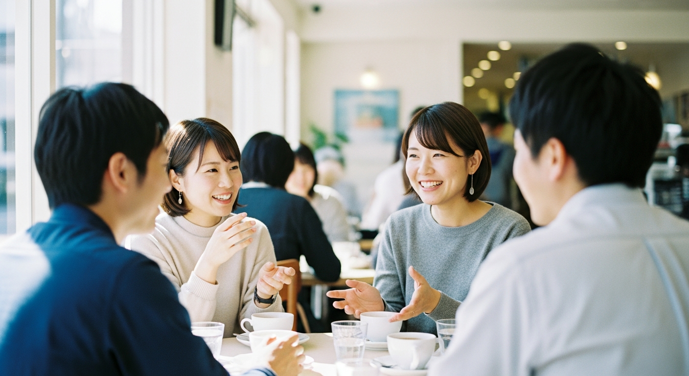 初心者クラスに参加すると自然に会話が生まれていく