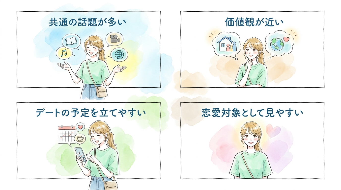 20代中心の年齢層で自然と会話のきっかけが増える