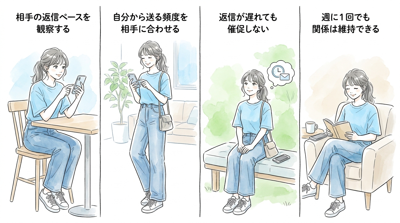 2週間目以降は週2〜3回でも関係は続く