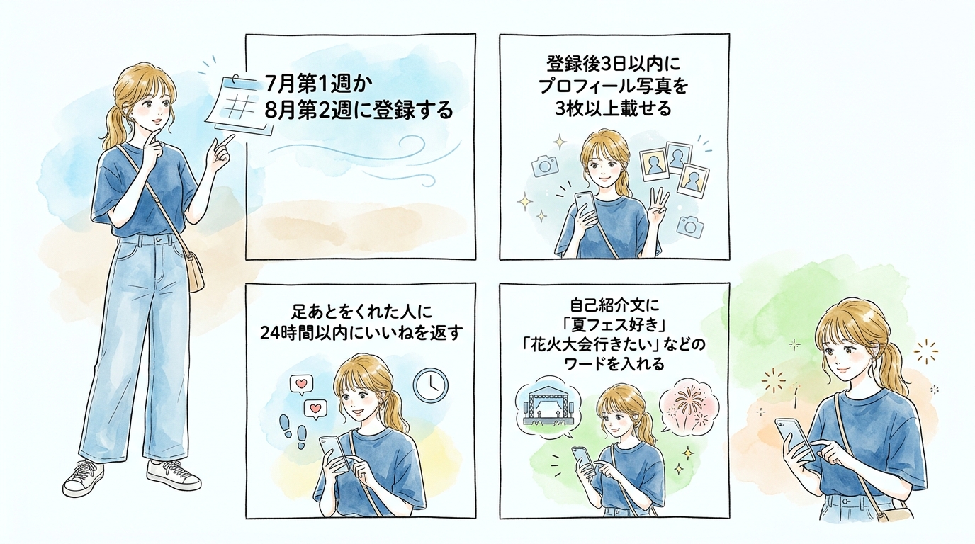 7〜8月の利用者急増期に登録すると初速のいいねが3倍になる