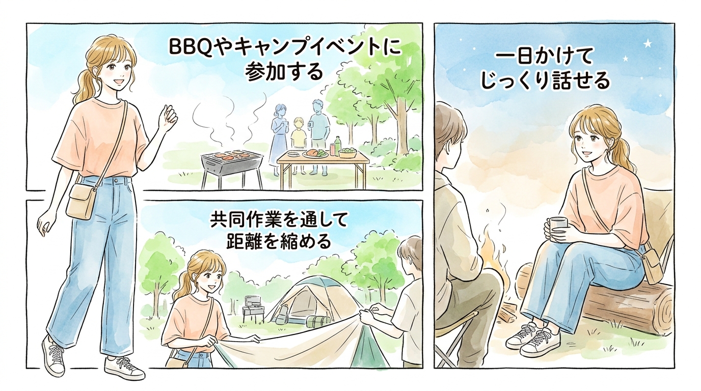BBQ・キャンプ系の募集型イベントが狙い目になる