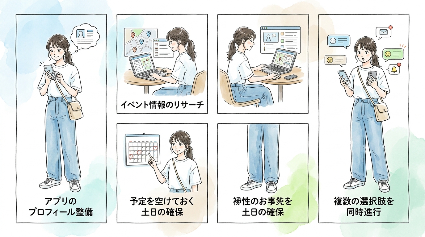 アプリと並行して動かしておくべき夏限定の出会いの場がある