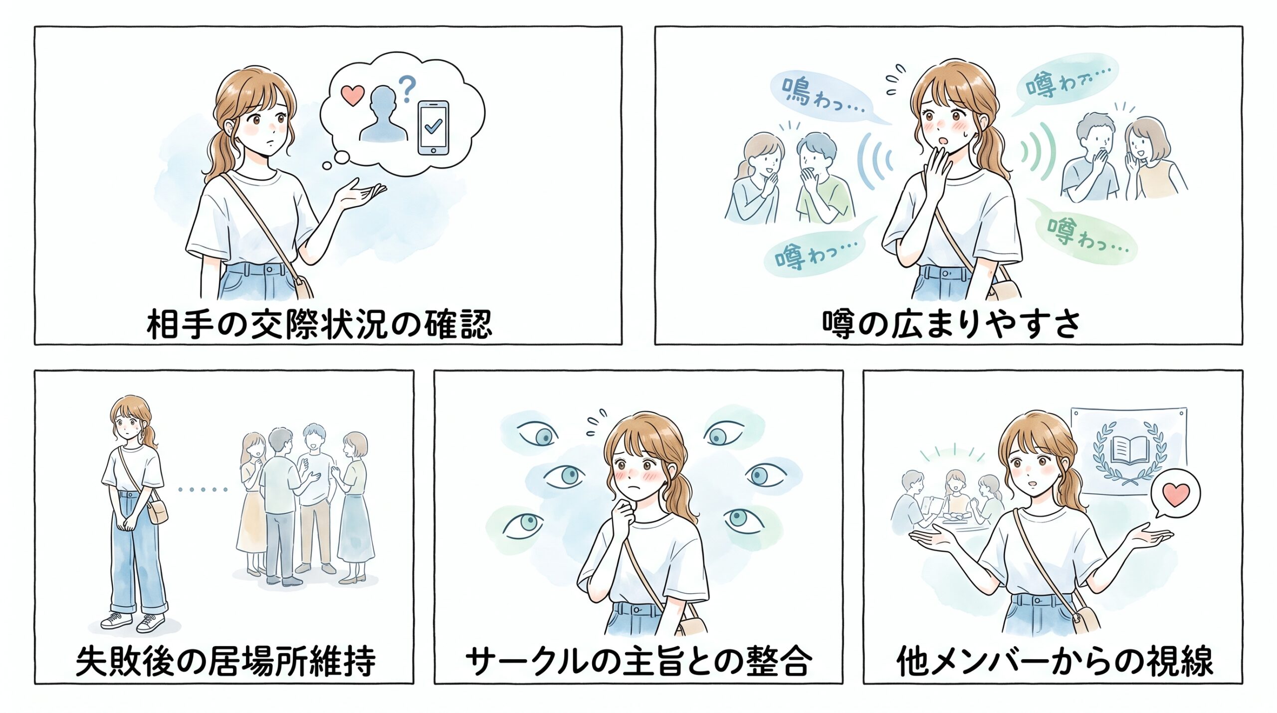 サークル内での恋愛アプローチが持つリスク