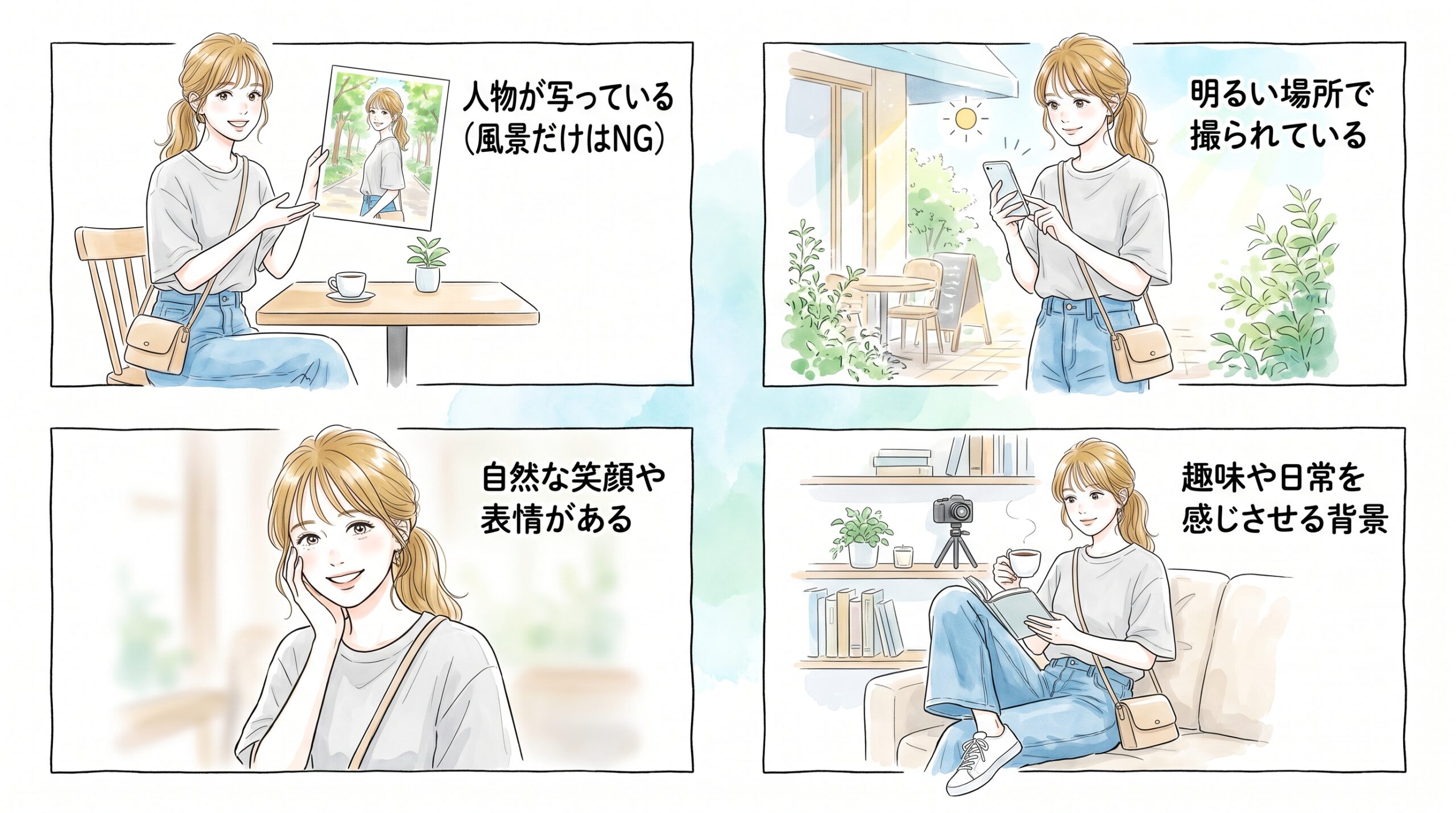 プロフィール写真は「顔が見える」ことより「雰囲気が伝わる」ことを優先する