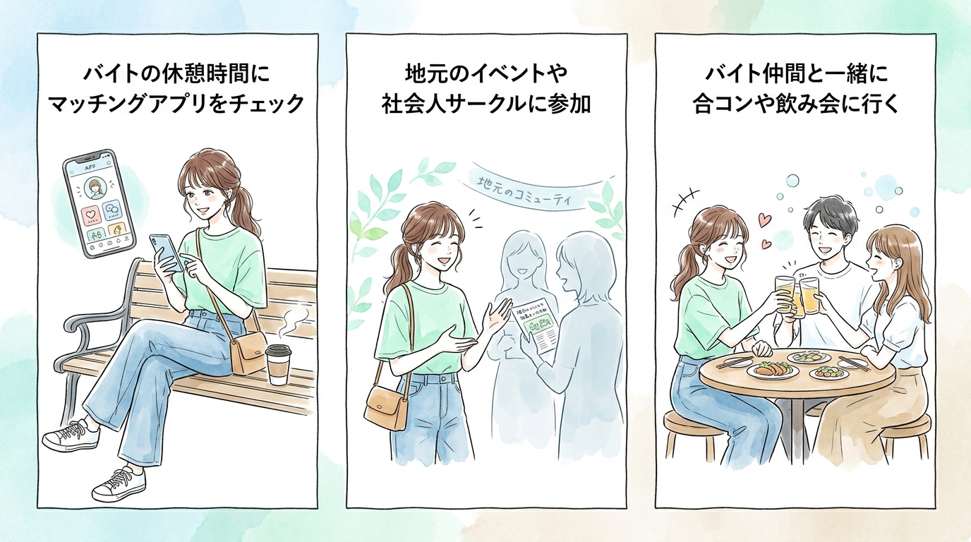 マッチングアプリや地元コミュニティと併用する人が増えている