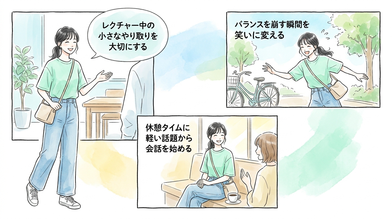 休憩タイムの何気ない一言が次につながっていく