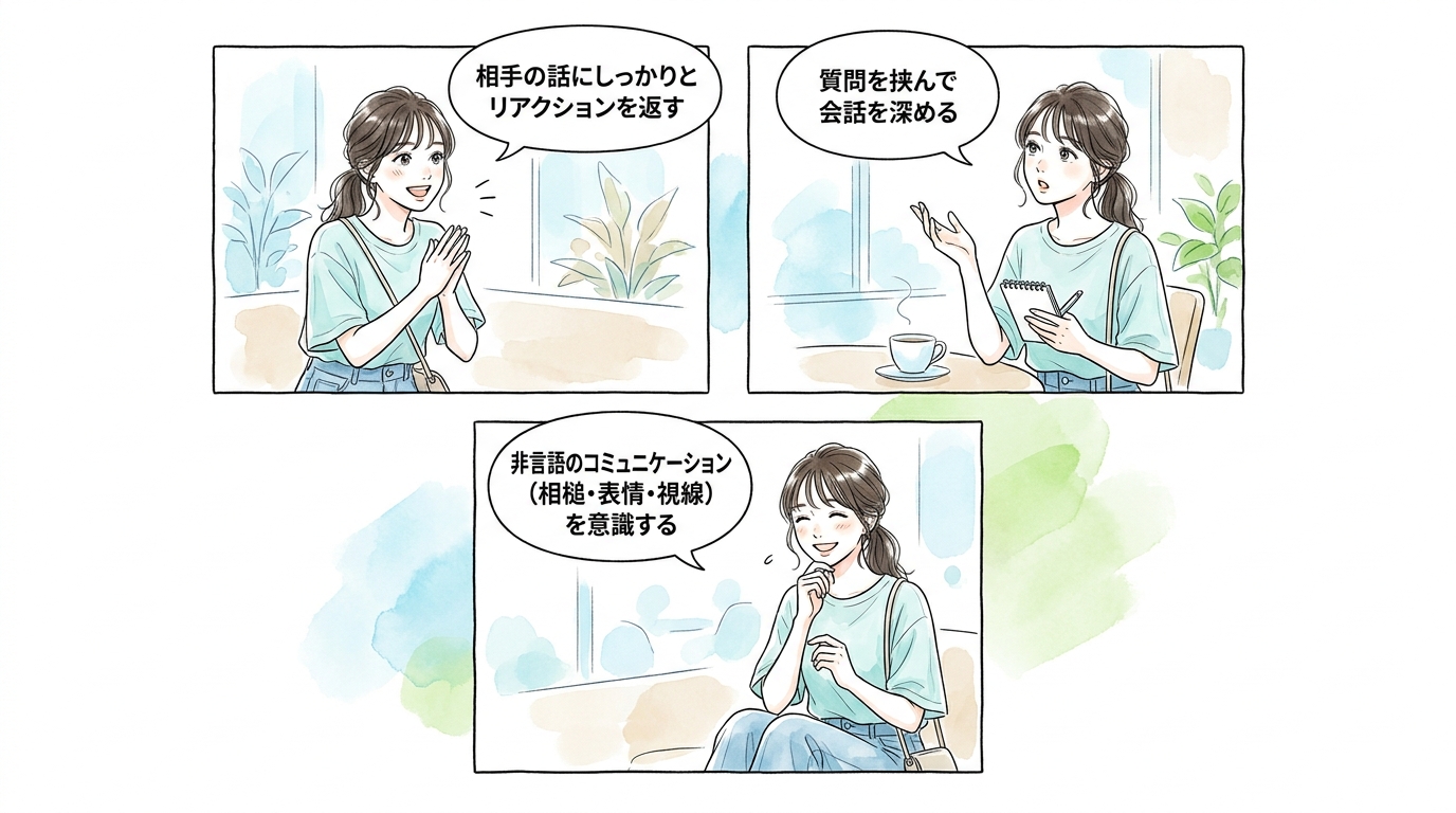 会話の質と聞く姿勢が試されている